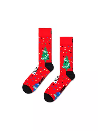 HAPPY SOCKS | Damen Socken HOLIDAYS 36-40 red | 